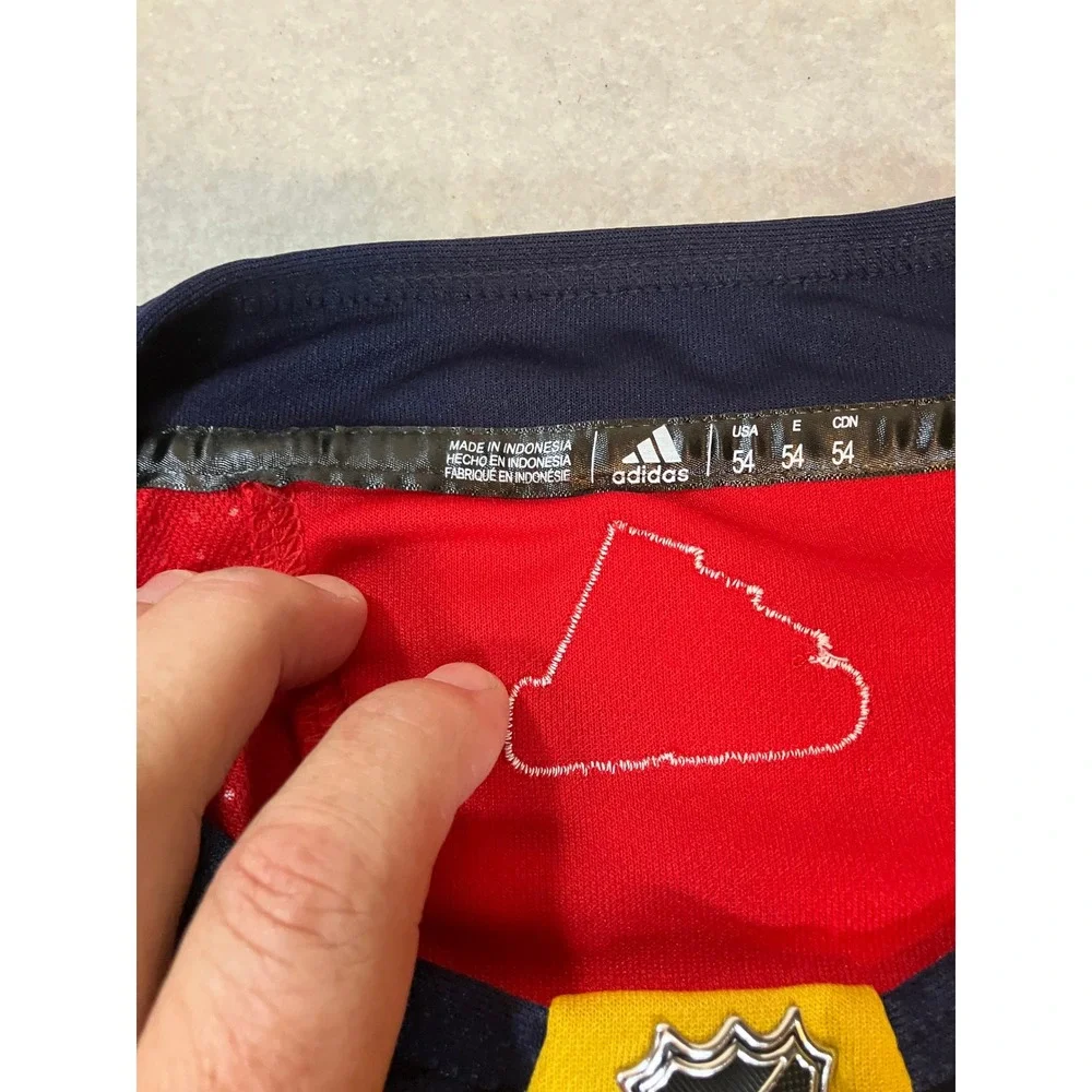 Adidas Florida Panthers Paul Maurice Authentic Pro NHL Hockey Jersey Red Size 54